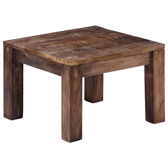 vidaXL sofabord massivt mangotræ 50 x 50 x 35 cm