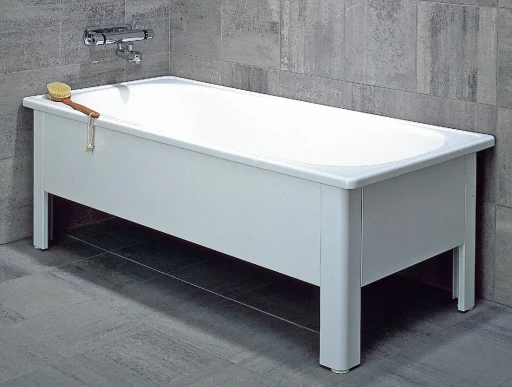 Svedbergs Badekar 150 x 70 cm m/Front & gavl, hvit