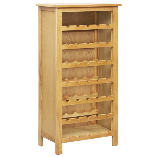 vidaXL vinskab 56 x 32 x 110 cm massivt egetræ