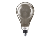 Philips Deco - LED-lyspære - form: A160 - E27 - 6.5 W (tilsvarende 25 W) - klasse A - køligt hvidt lys - 4000 K - røget