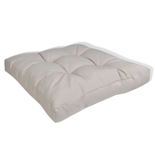 vidaXL sædehynde polstret 60x60x10 cm sandfarvet