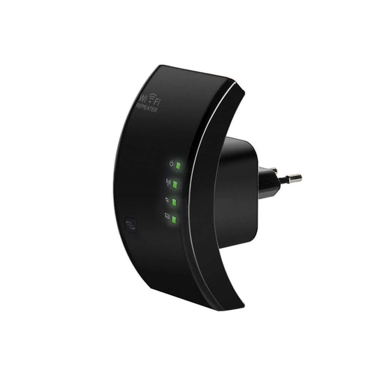 Trådløs Wi-Fi Repeater - Sort