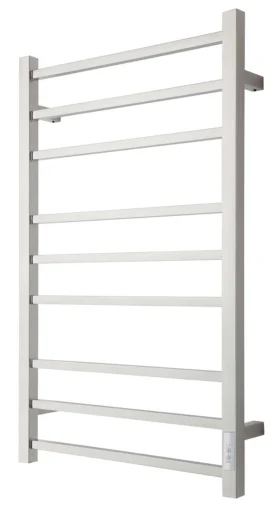 TVS Eldo 9 Firkantet Håndkletørker f/El-tilslutning 860x530 mm, Polert Rustfri Stål