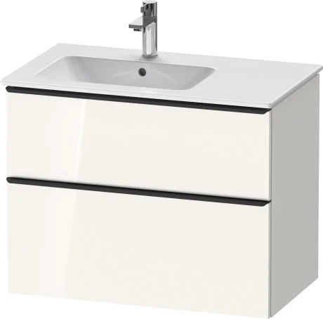 Duravit D-Neo servantskap, 81x46,2 cm, venstre, hvit høyglans