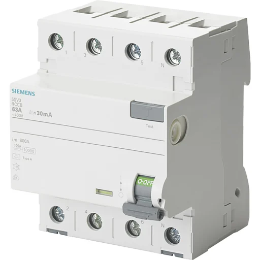 Reststrømbryter PFI 63A 4P 300mA, 10 kA, 5SV3646-6