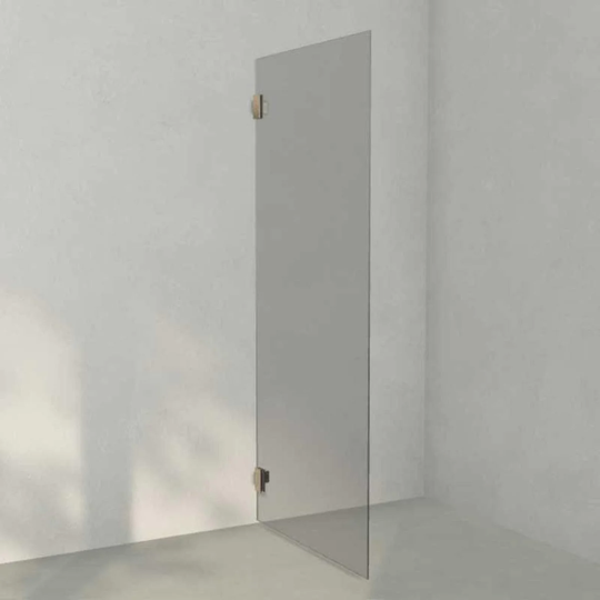 INR Iconic Nordic Rooms Dusjvegg ARC 19 Måltilpasset Messing / Grått Glass