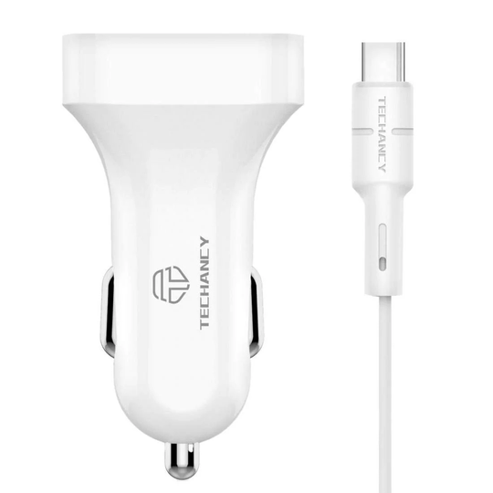 USB-biloplader med Dobbelte USB-porte - 2.4A