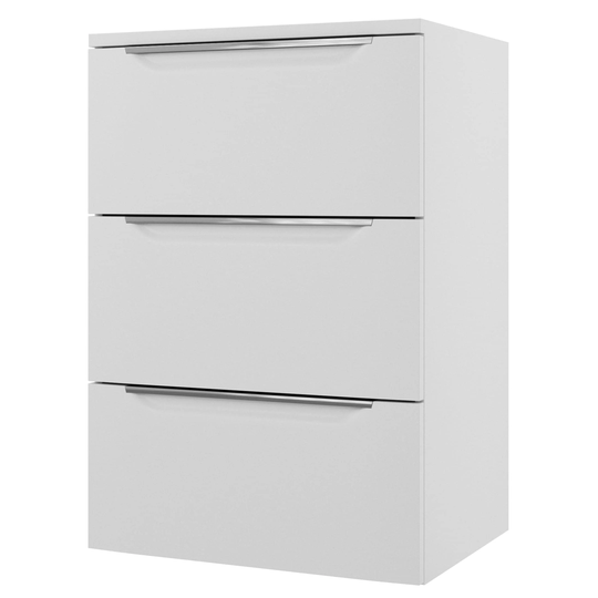 Linn Bad Mari Sideskap (Kommode) Hvit Matt / 60cm 3 Skuffer