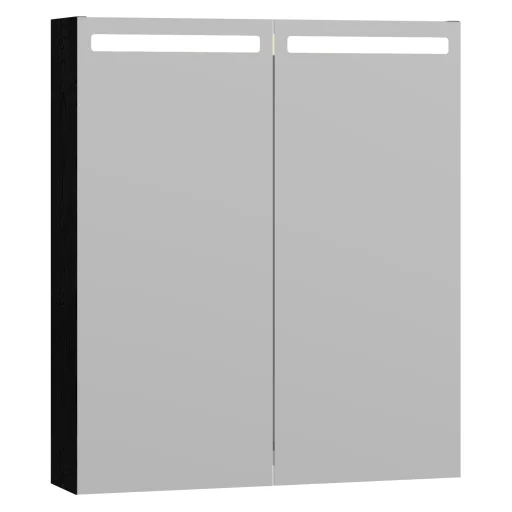 Dansani Mido+ Top speilskap, 60x70 cm, svart struktur