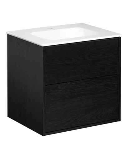 Gustavsberg Artic møbelpakke, 60x46,5 cm, sort ask/hvit