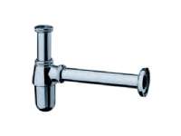 HansGrohe forkromet pungvandlås 32 mm x 1 1/4 inklusiv afgangsrør samt roset