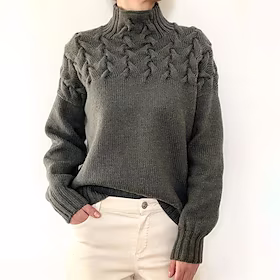 Dame Pullover genser Jumper Kabel Strikke Strikket Ren farge Rullekrage Stilfull Fritid utendørs Daglig Vinter Høst Grønn Blå S M L / Langermet / Normal / Ut p