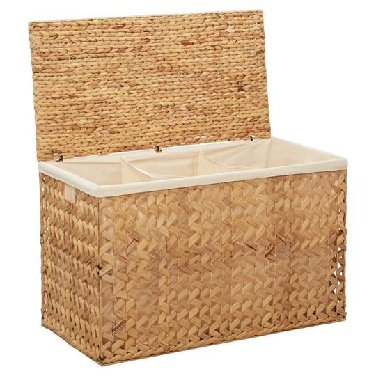 vidaXL vasketøjskurv 82x42,5x52,5 cm vandhyacint