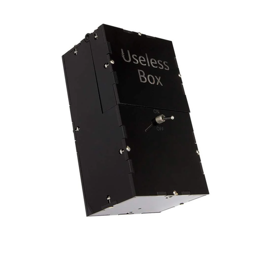 Useless Box - Batteridrevet - Sort