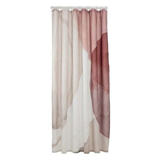 Sealskin Earth Dusjforheng 180x200 Mørk Rosa