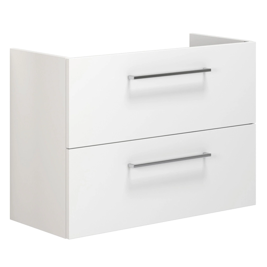 Dansani Mido+ Slim Servantskap 2 Skuffer B50-80xd35cm Uten Servant Hvit Matt / 80cm Vegg