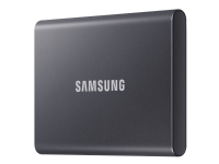 Samsung T7 MU-PC1T0T - SSD - krypteret - 1 TB - ekstern (bærbar) - USB 3.2 Gen 2 (USB-C stikforbindelse) - 256-bit AES - titan grå