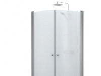 Ifö Space buet dør SBNF 900 - mat profil/frostet glas SBNK 900 knopgreb