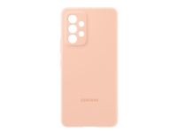 Samsung EF-PA536 - Bagsidecover til mobiltelefon - silicone - ferskenfarvet - for Galaxy A53 5G