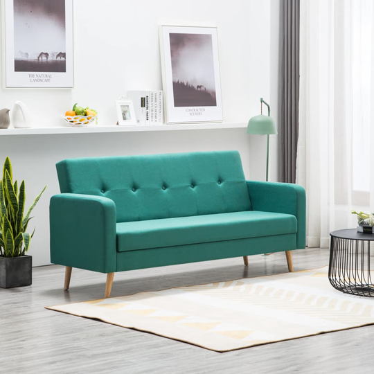 vidaXL sofa stof grøn