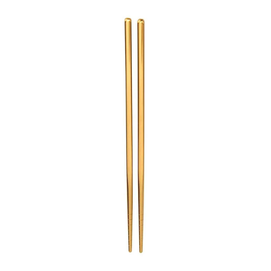 Spisepinde / Chopsticks i rustfrit stål - guld