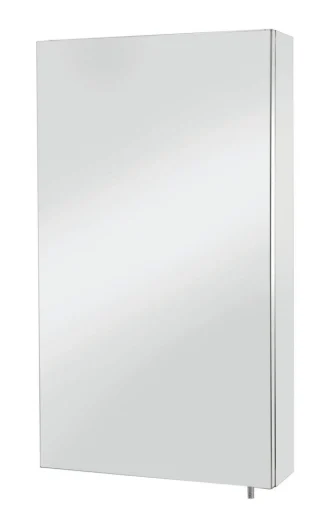 HeFe Anton enkelt Speilskap 30x55 cm, Rustfritt stål