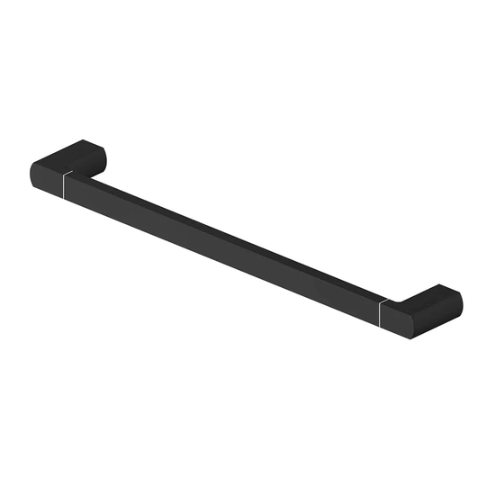 Gustavsberg Square Håndklestang 45cm Svart Matt
