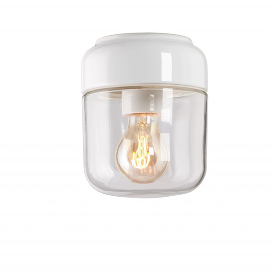 Ohm 14 / 17cm (clear glass) (hvid)
