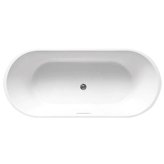 Sanipro Badekar Sienna Slim Frittstående 180 Hvit / 180cm