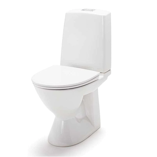 Porsgrund Glow 61 Toalett Rimfree Hvit / Dobbel