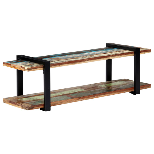 vidaXL tv-skab 130x40x40 cm massivt genbrugstræ