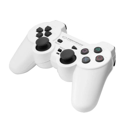 Controller til PC/PS3, Kablet - Trooper - Hvid