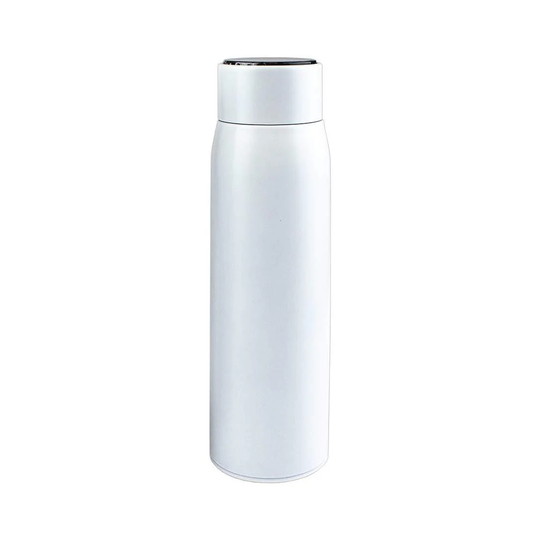 Termosflaske der viser temperatur, 450 ml - Hvid