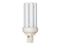 Philips MASTER PL-T - Ikke-integreret kompakt fluorescerende lyspære - form: tredobbelt biax - GX24d-2 - 18 W - klasse G - varmt hvidt lys - 3000 K