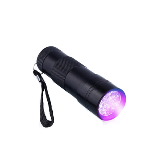 9x UV LED - Smidig & Lille UV Lommelygte