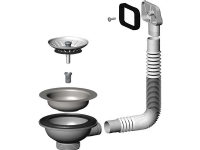 Panda strainer afløbssæt 3 1/2 ST MA