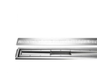 Unidrain afløbsarmatursæt - 1000mm vinyl m/rist/ramme st rf