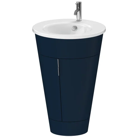 Duravit Starck gulvstående servantskap, matt natteblå sateng