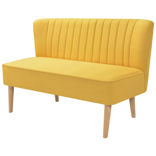 vidaXL stofsofa 117x55,5x77 cm gul