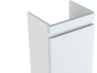 Geberit Renova plan vaskeskab - 385x310x660mm 1låge blankpoleret hvid, lakeret