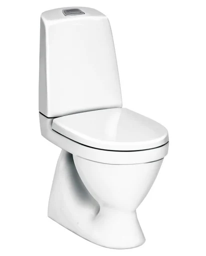 Gustavsberg Nautic 1500 toalett m/skjult S-lås & hygienic flush, hvit