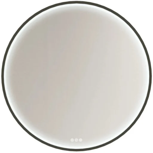 Dansani Moon rammespeil, Ø90 cm, svart