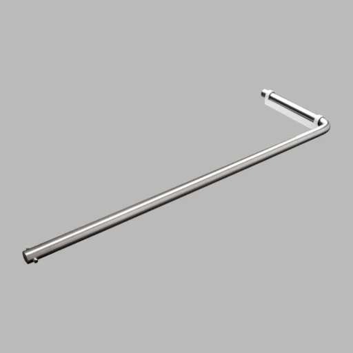 D line hånklestang Ø14, 470 mm, børstet stål