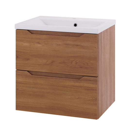 Linn Bad Emma D45cm Servantskap Eik / 60cm 2 Skuffer