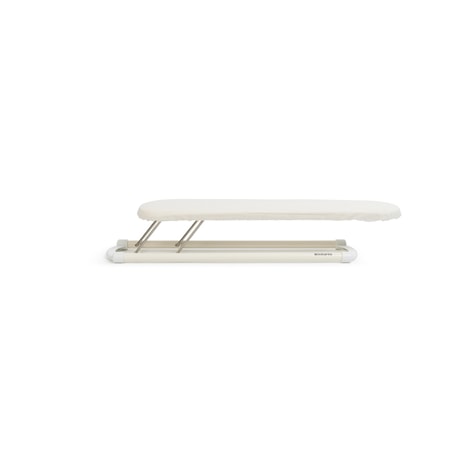 Ærmestrygebræt, hvid ramme 60x10 cm Ecru
