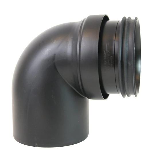 Pipelife Smartline Bend PP 15-88° Skjøtenippel og Spissende - Ø40-110mm 110mm / 88°