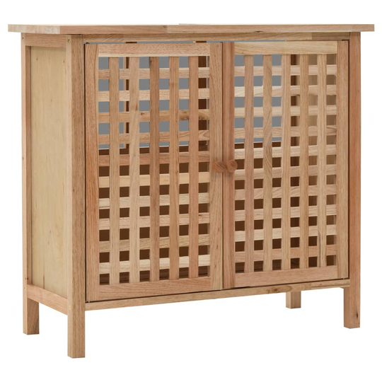 vidaXL vaskeskab massivt valnøddetræ 66 x 29 x 61 cm