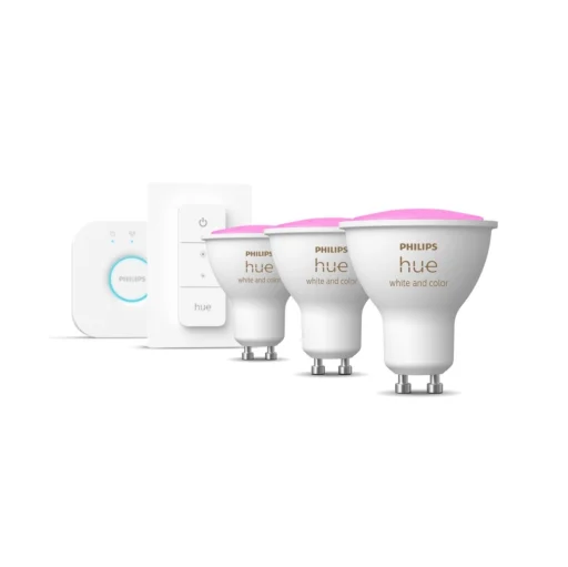 Philips Hue White & color ambiance 6W GU10 Startpakke - Bluetooth