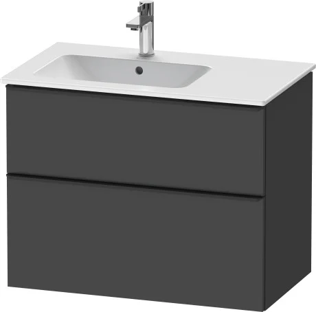 Duravit D-Neo servantskap, 81x46,2 cm, venstre, matt grafitt