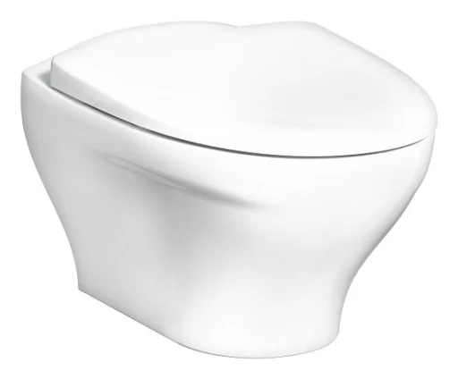 Gustavsberg Estetic 8330 vegghengt toalett m/toalettsete & ceramicplus, hvit